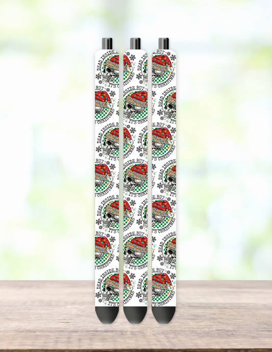 Dead Inside But It's Christmas Pen Wrap