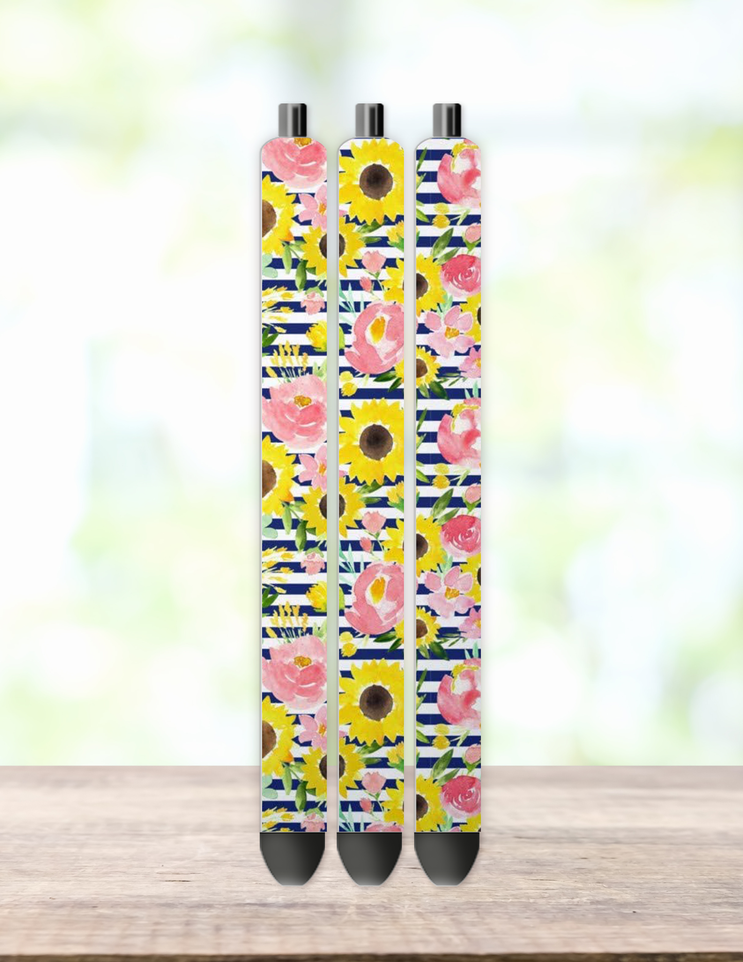 Stripped Sunflower Pen Wrap