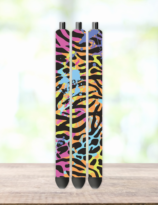 Rainbow Zebra Pen Wrap