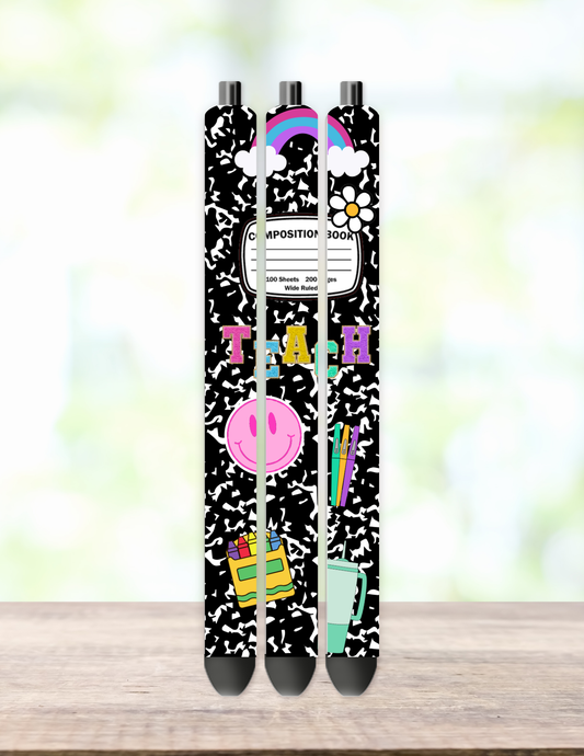 Composition Notebook Teach Teacher Pen Wrap
