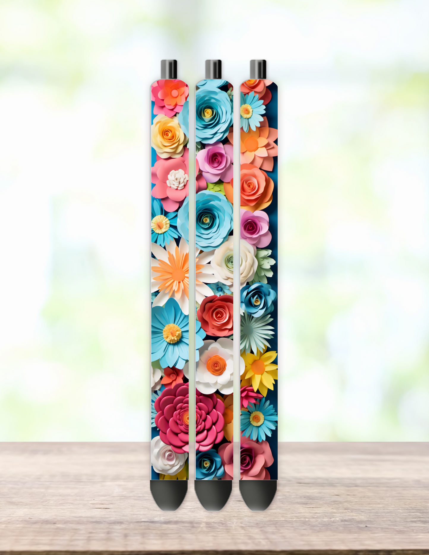 3D Flower Pen Wrap