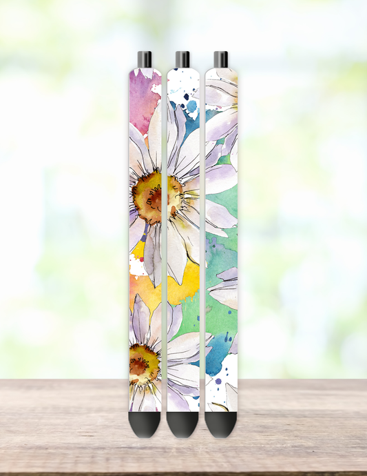 Watercolor Flowers Pen Wrap