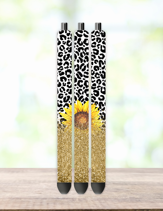 Leopard Sunflower Wrap InkJoy Pen Wrap