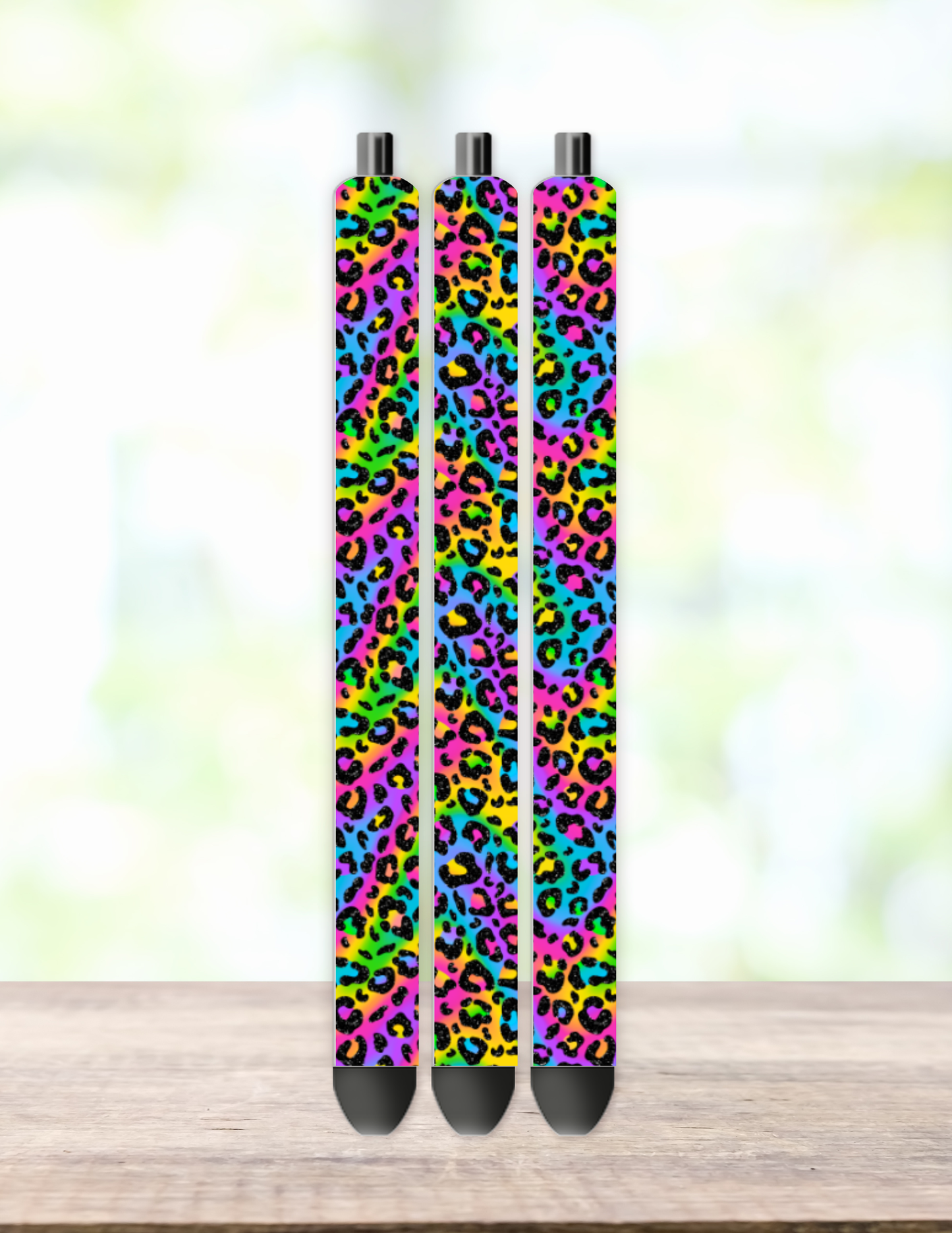 Rainbow Leopard Pen Wrap