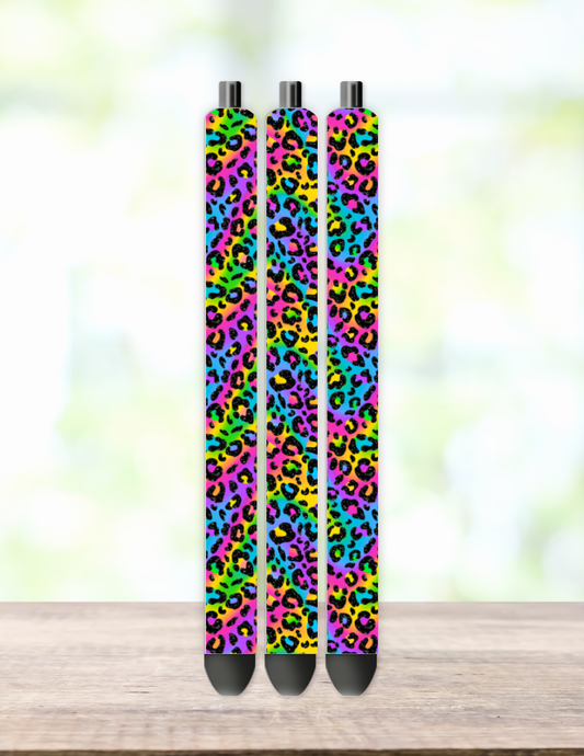 Rainbow Leopard Pen Wrap
