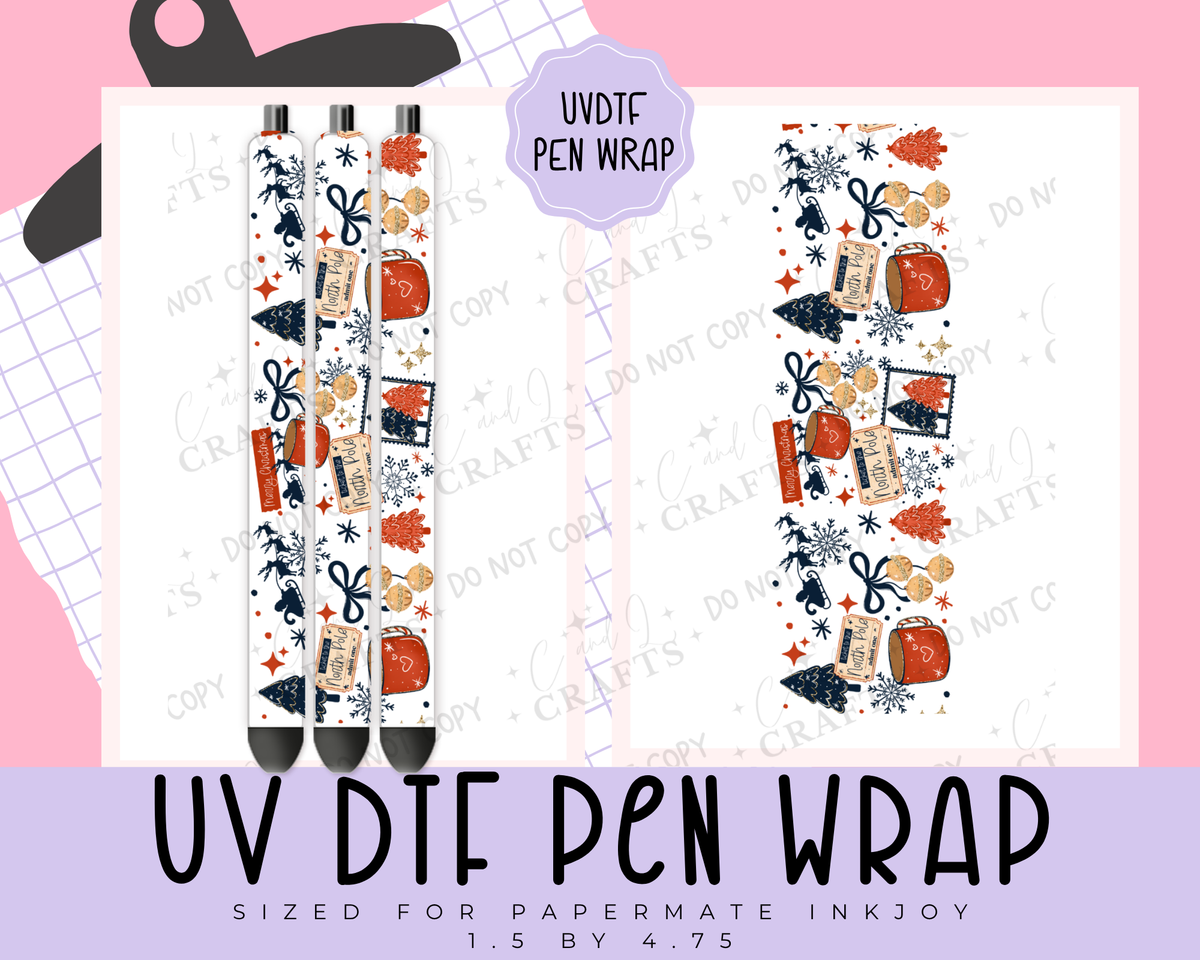 North Pole UVDTF WRAP for Pens