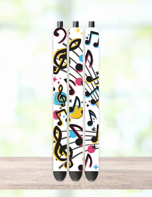 White Music Pen Wrap
