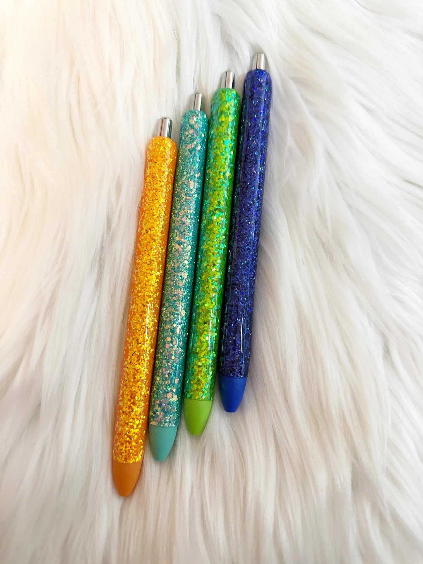 Tropical Vacation Glitter Pen Set-Matching Ink RTS