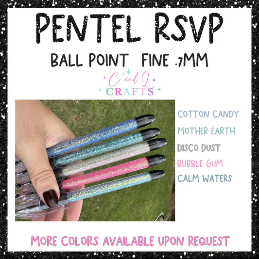 Glitter Pentel RSVP Pen