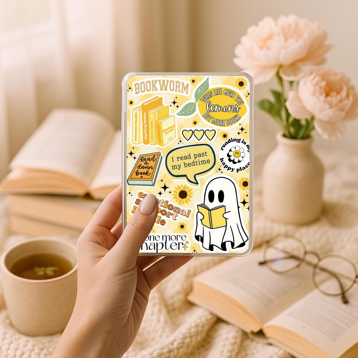 Bookworm Sunshine Kindle Paperwhite Insert