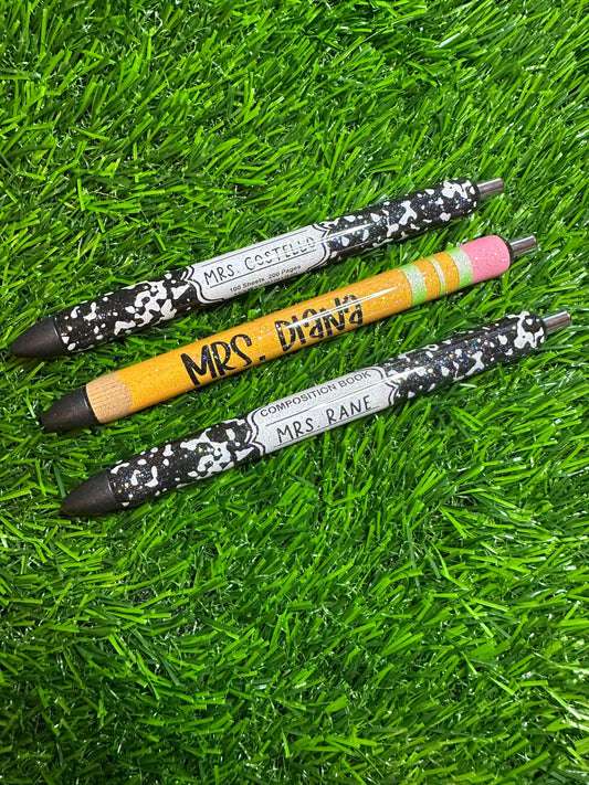 Teacher Pencil Composition Pen Wrap