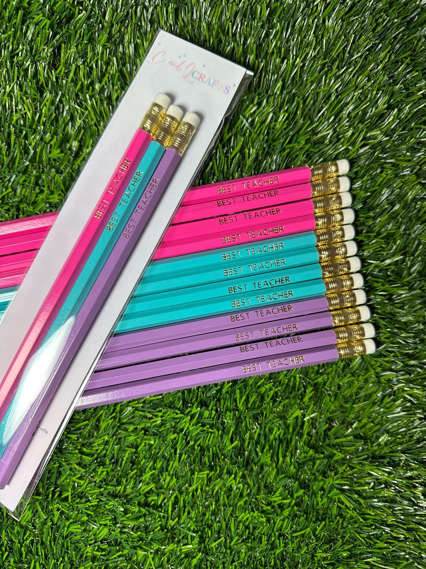 Best Teacher #2 Pencils – Gold Foil Personalized Pencil Set
