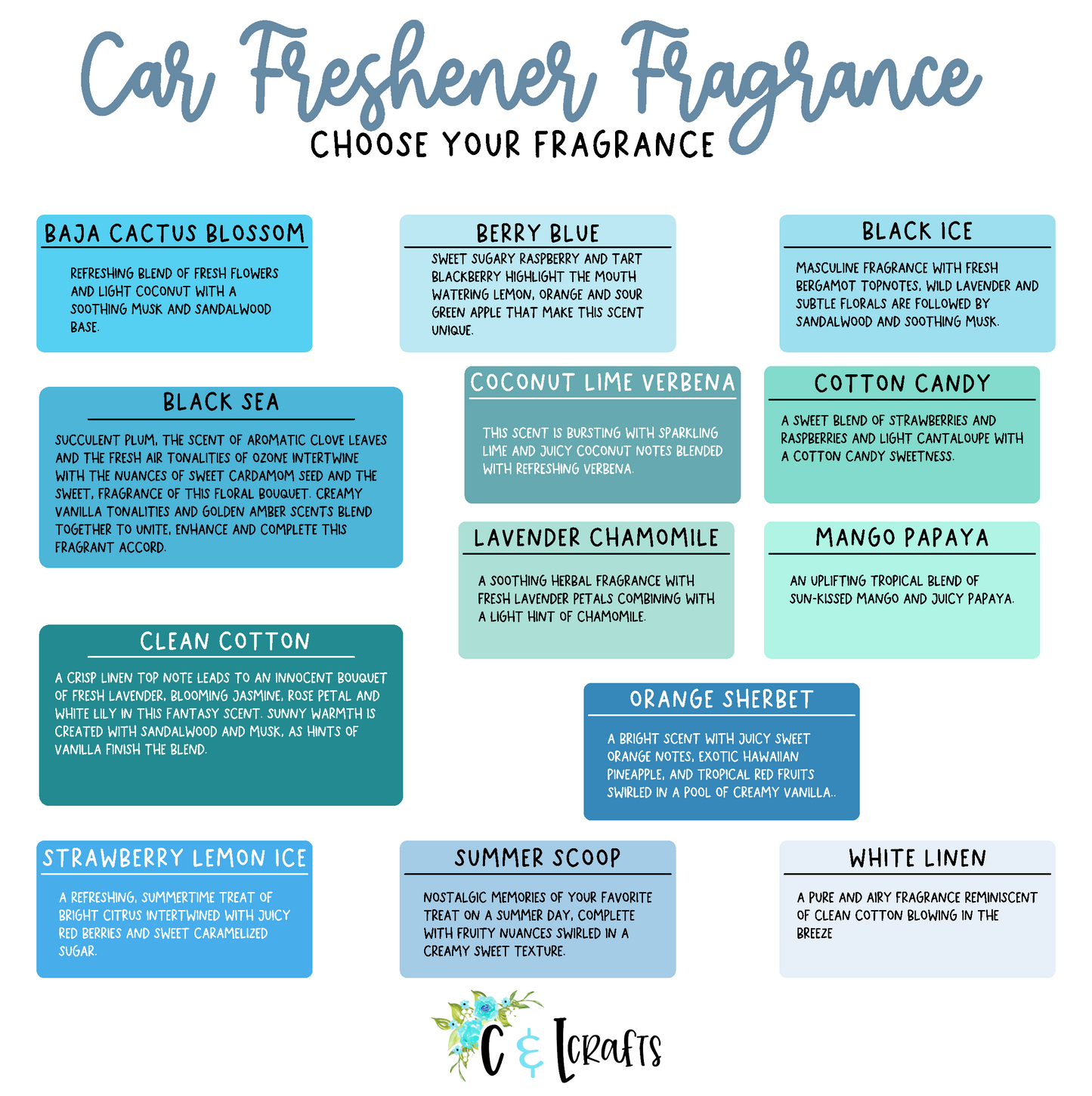 Water Splash // Car Air Freshener