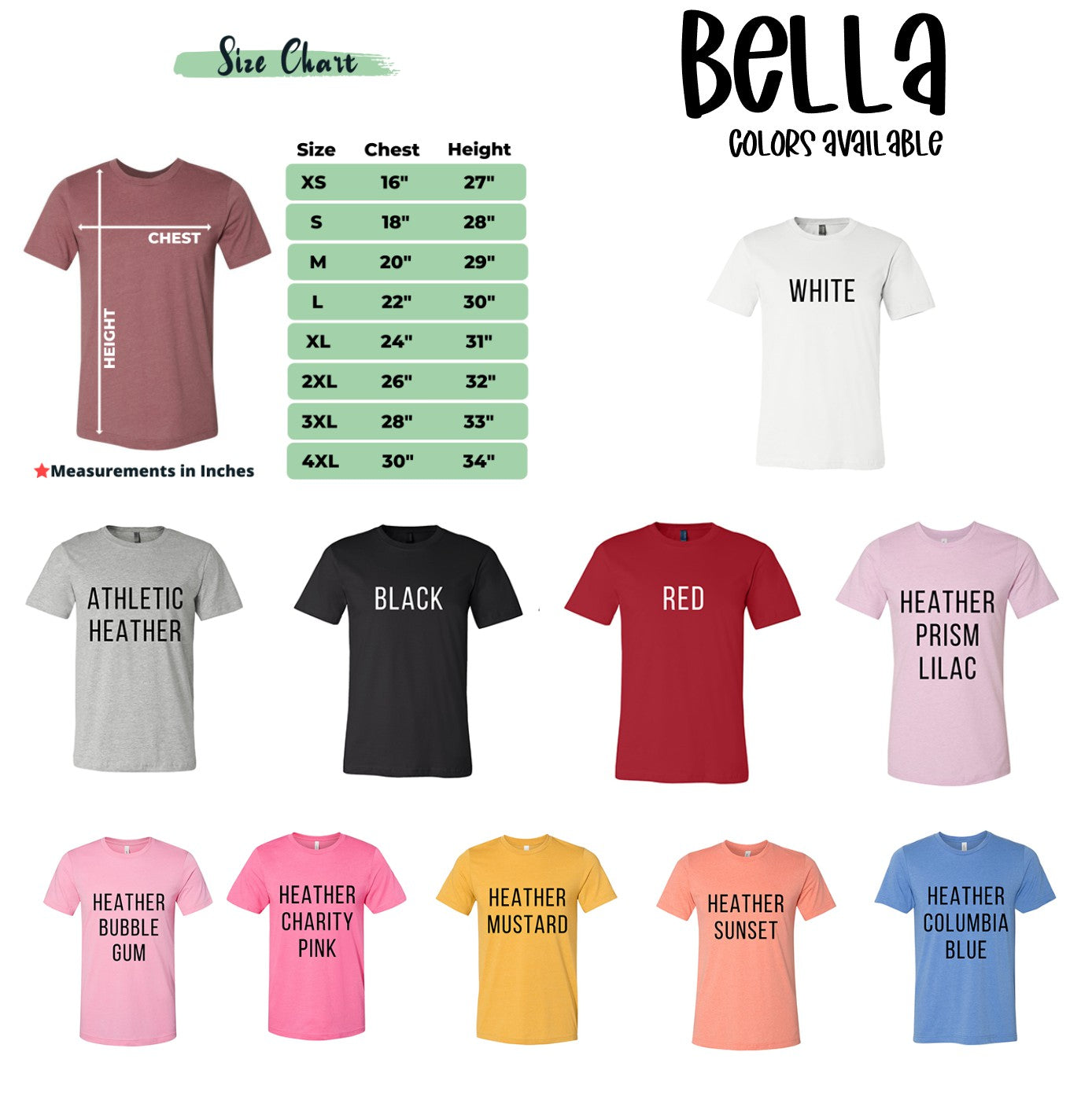 Bella Pick Your Shirt