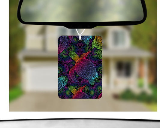 Rainbow Turtle // Car Air Freshener