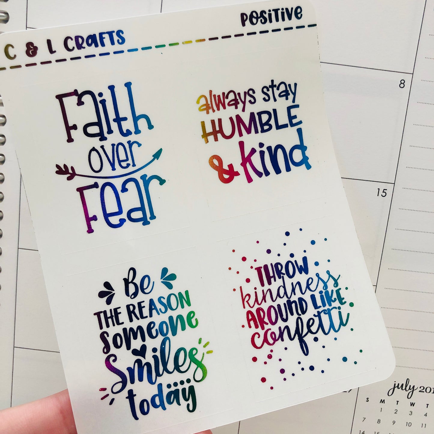 Positive Quote overlay